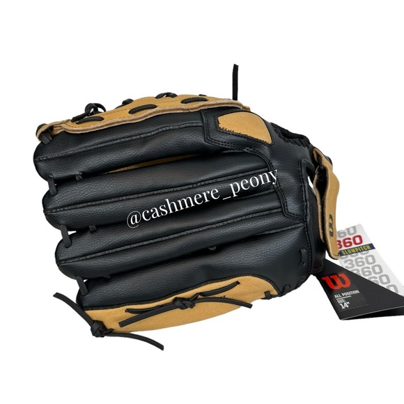 NEW ~Wilson Pocket Leather 14” Softball Glove~ A0360-ES14 ~RHT Right Hand Throw - Picture 3 of 4